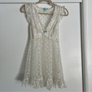 Betsey Johnson white slip